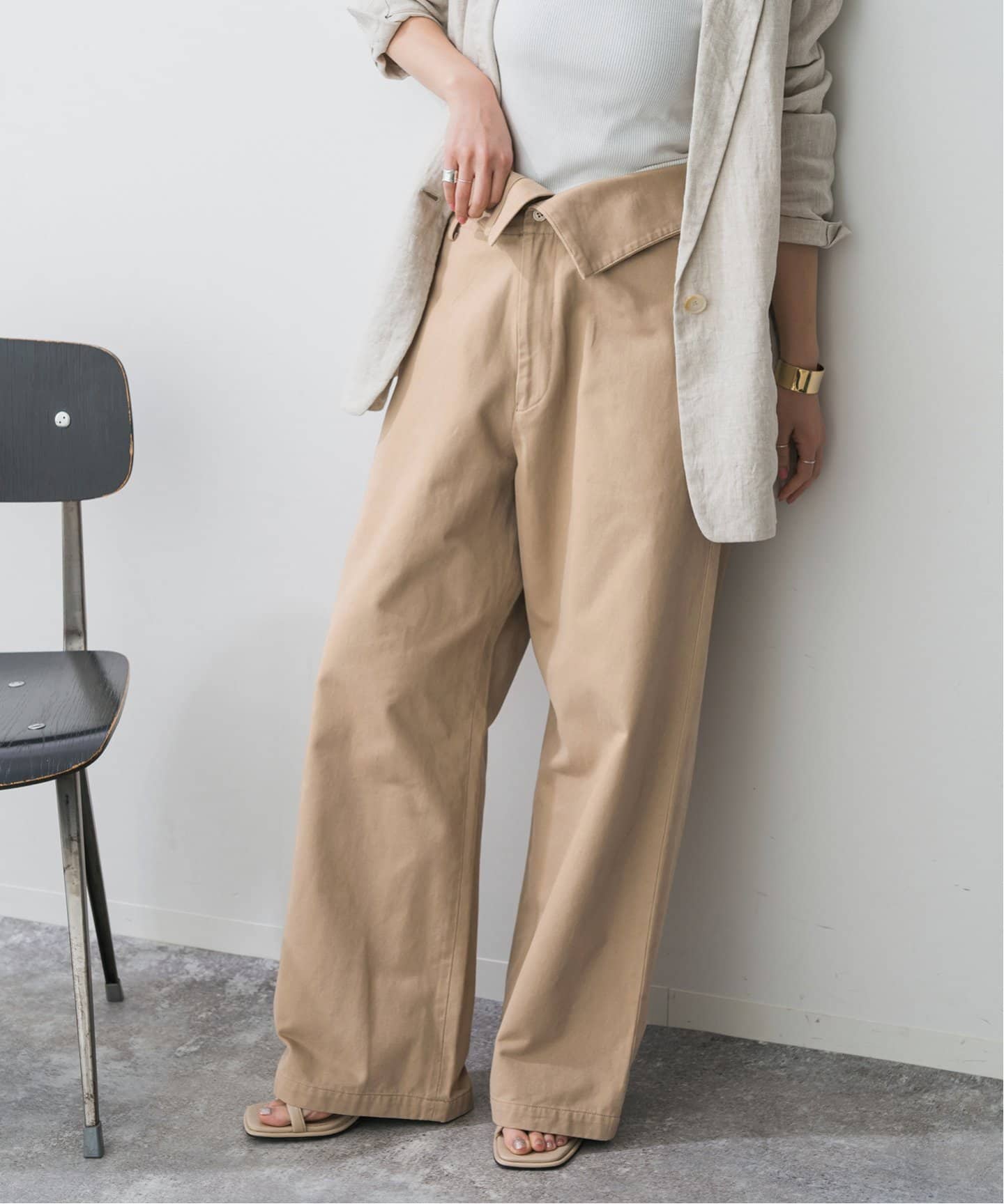 Higuchi*S2WAYハイウエストパンツ（チノパンツ）｜Spick and Span