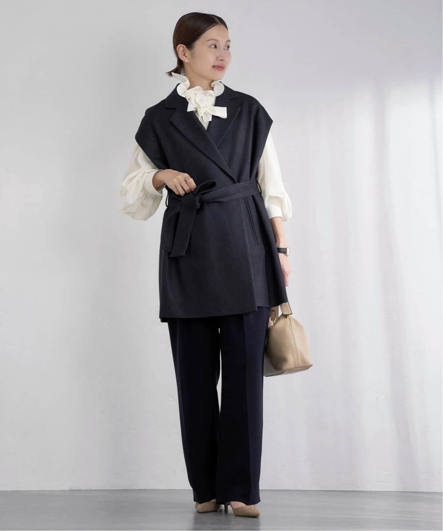 追加予約》&NAVYシアーボウタイブラウス（シャツ／ブラウス）｜IENA