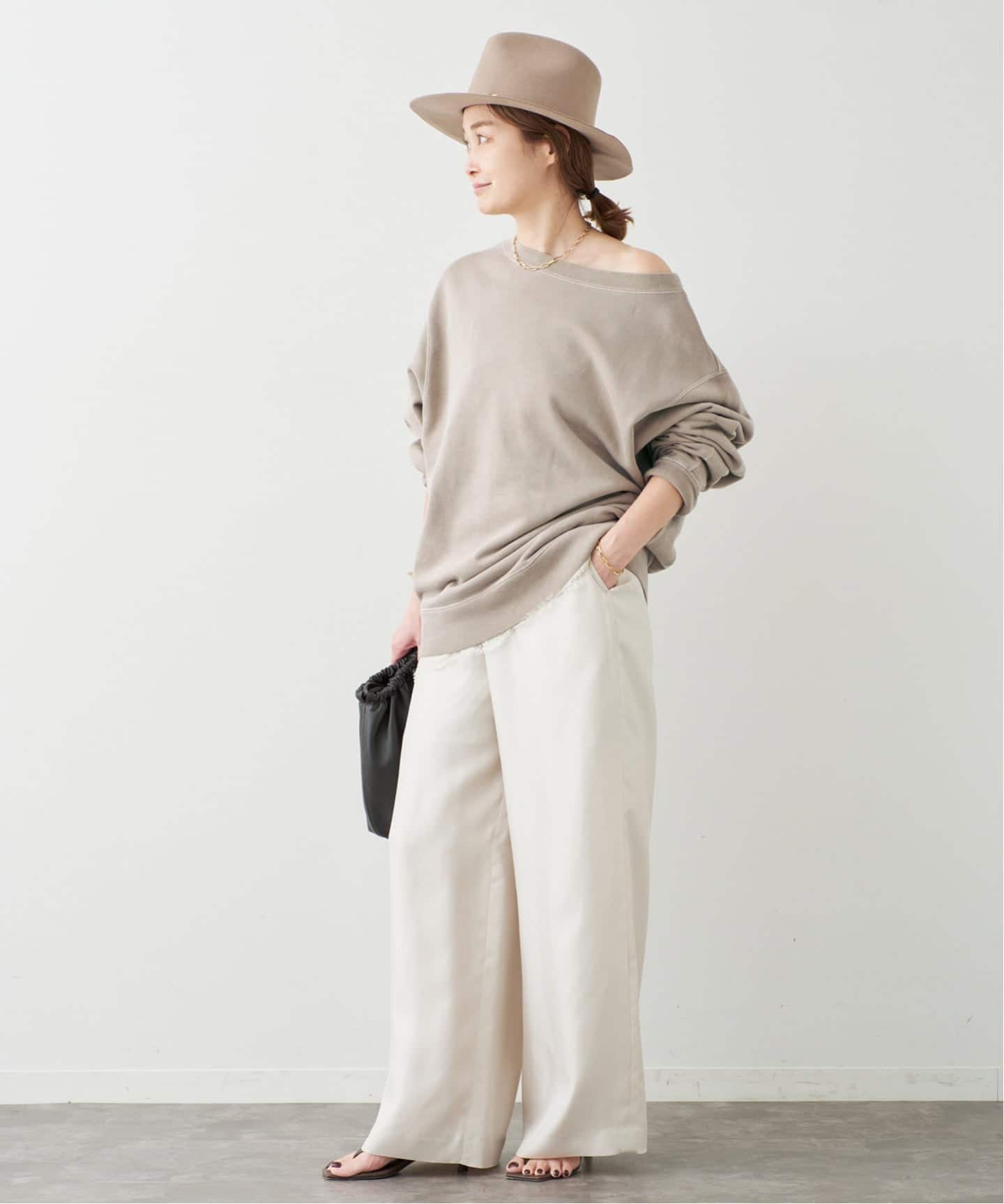 予約》*Vintage Off Shoulder プルオーバー（スウェット）｜Deuxieme