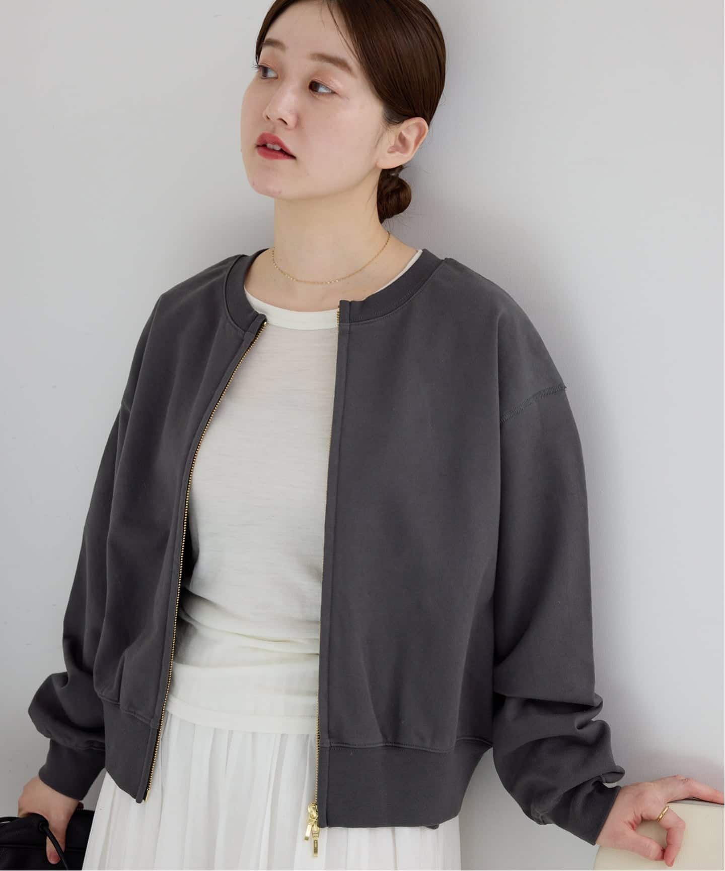ジップオープン2WAYスウェットプルオーバー（スウェット）｜IENA