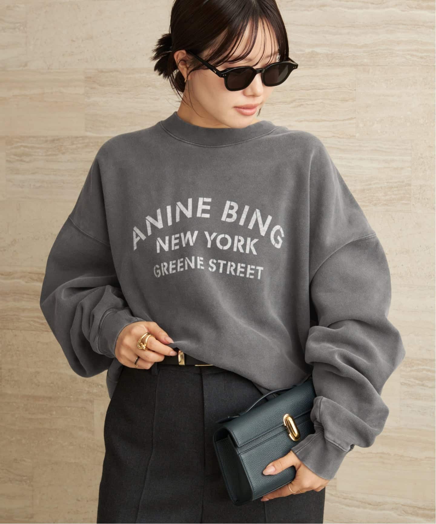 ANINE BING / アニービン MILES SWEATSHIRT NY スウェット（スウェット