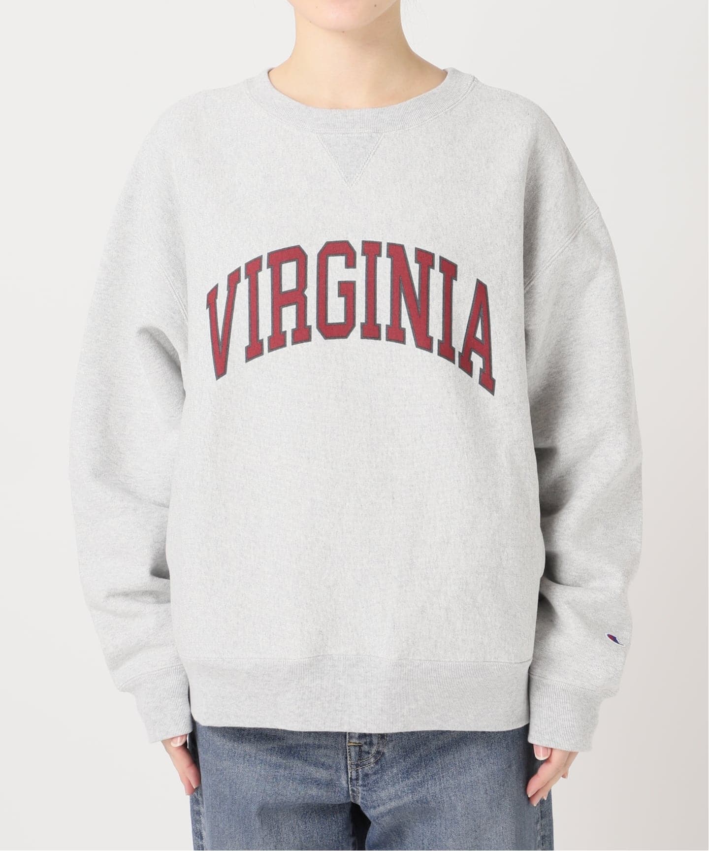 Champion 別注リバースウィーブ ロゴスウェットポケットプルオーバー