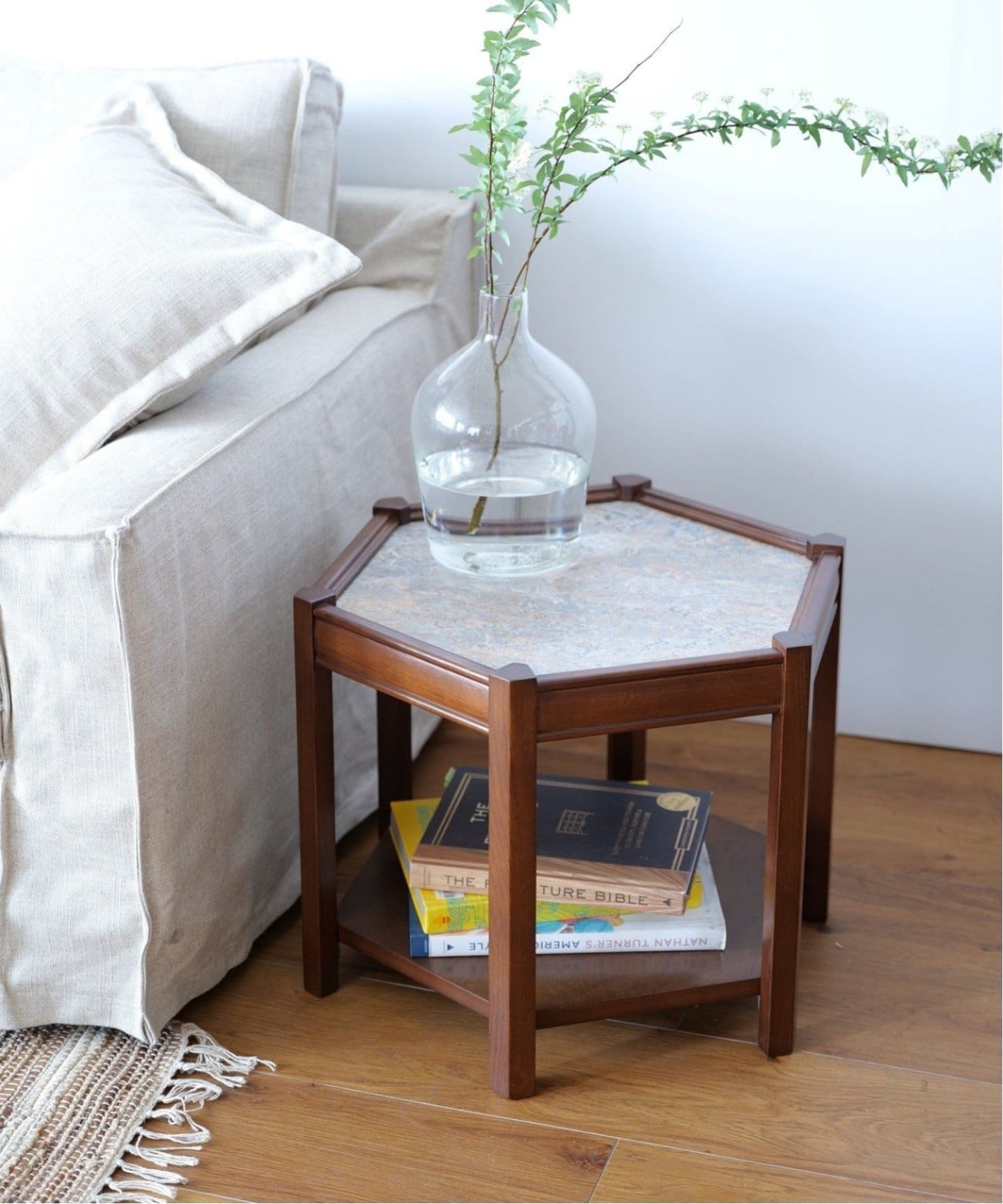 BROOKS HEXAGON TABLE_lino(GRY) ブルックスヘキサゴンテーブル