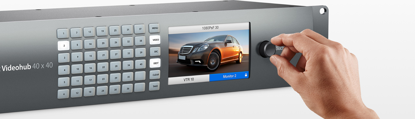 Blackmagic Design Smart Videohub 40 x 40 12G - dmshdvideo.com