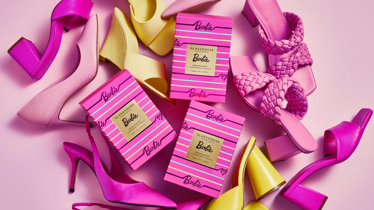 Glasshouse Fragrances Barbie Dreamhouse Strawberry & Dream Candle