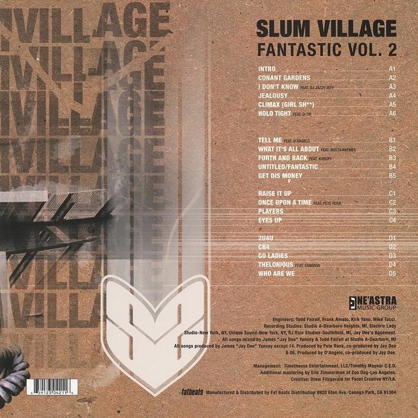 Slum Village - Fantastic, Vol. 2 Lyrics and Tracklist | Genius