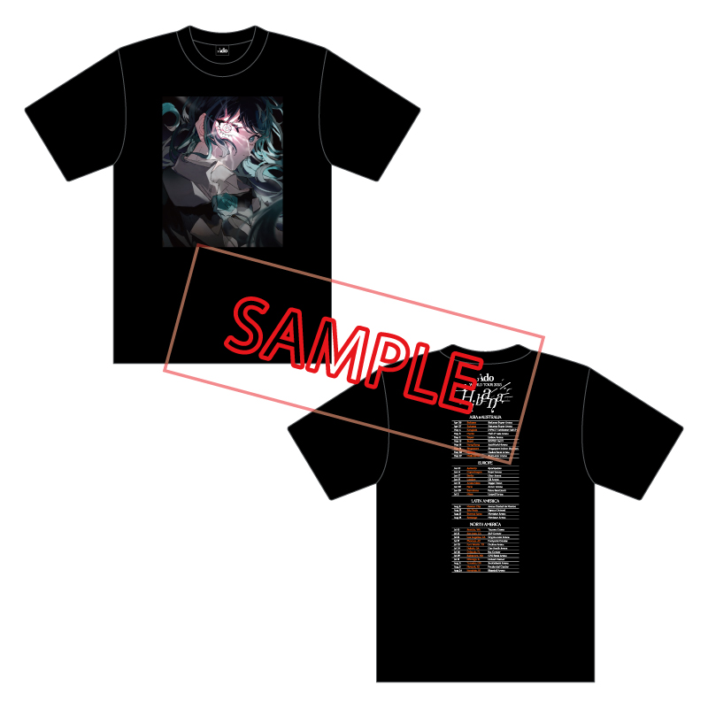 Adoのドキドキ秘密基地」公式Tシャツ ver.4 黒【Ado Official Shop】