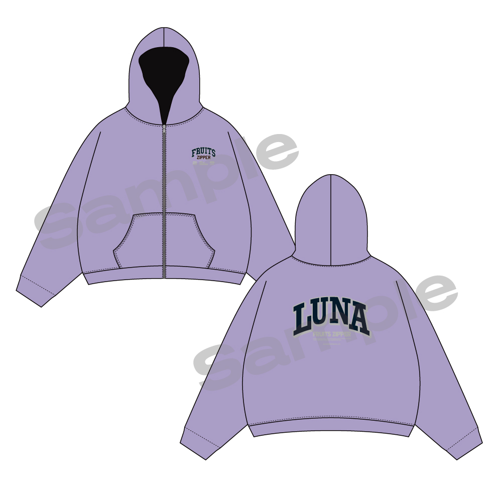 FC限定/通販限定】FRUITS ZIPPER OSHI API Zip-up hoodie【ASOBIMALL