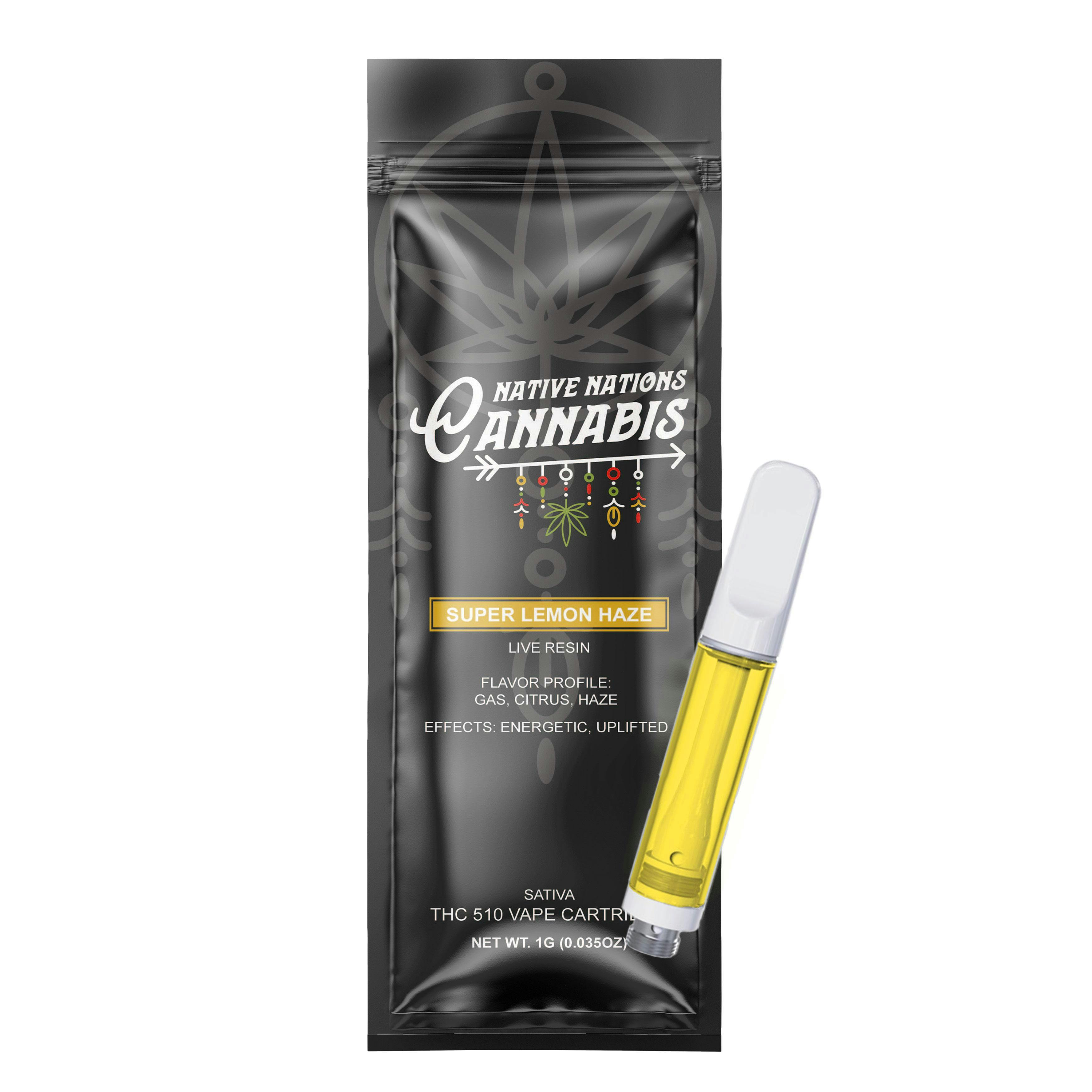 Super Lemon Haze | Live Resin Vape Cartridge | 1g by Native