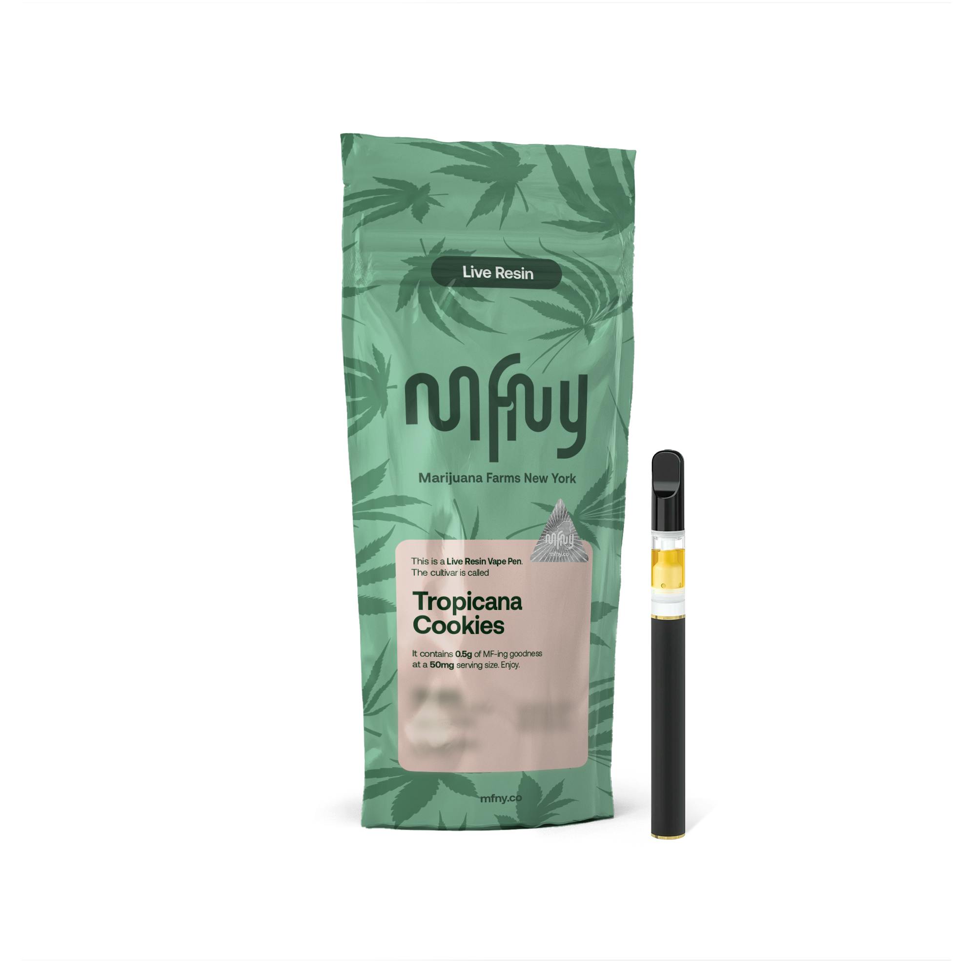 Tropicana Cookies Live Resin • Disposable • 0.5g by MFNY | Buy