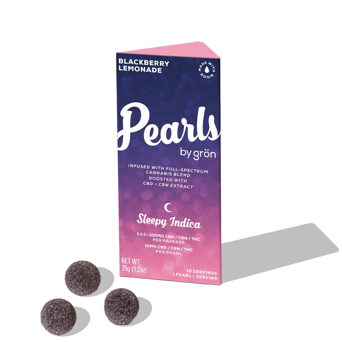 Grön Gron | 1:1:1 Blackberry Lemonade Pearls - CBN/CBD/THC