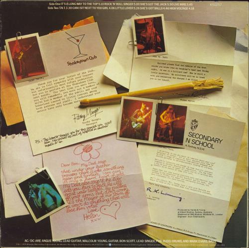 AC/DC High Voltage - EX UK vinyl LP album (LP record) (679539)