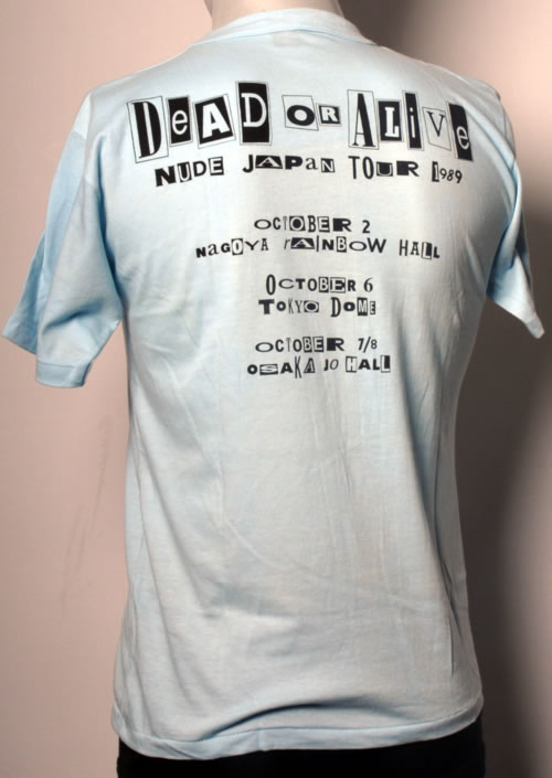 Dead Or Alive Nude Japan Tour 1989 Japanese t-shirt (593624)