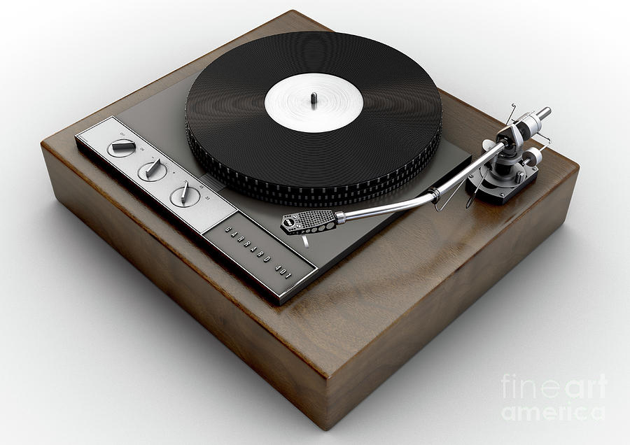 Garrard 401 Turntable Digital Art by Allan Swart - Pixels