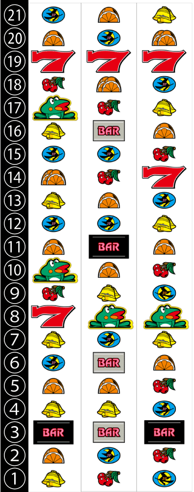 ニューパルサーSPⅢ(ニューパルSP3)：打ち方/レア役の停止形の詳細