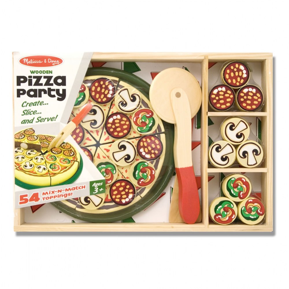 Wooden Pizza Party Set
