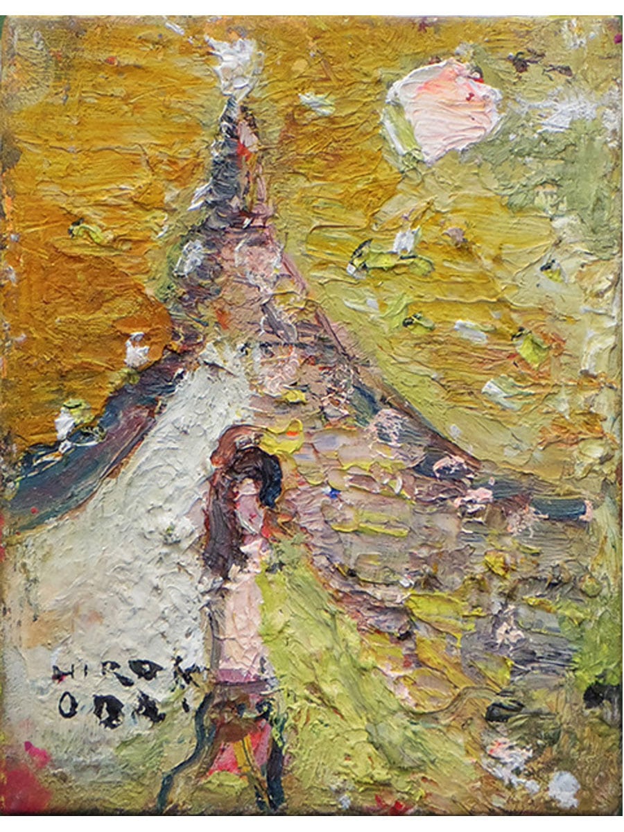 織田廣喜さんの作品「エッフェルトウ」油彩 - 調布経済新聞