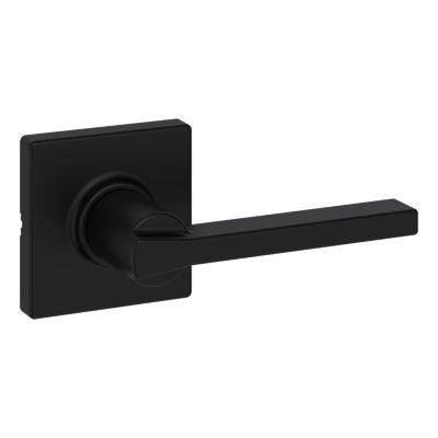Matte Black Casey Lever (Square) - Hall/Closet - 10-Pack | Kwikset