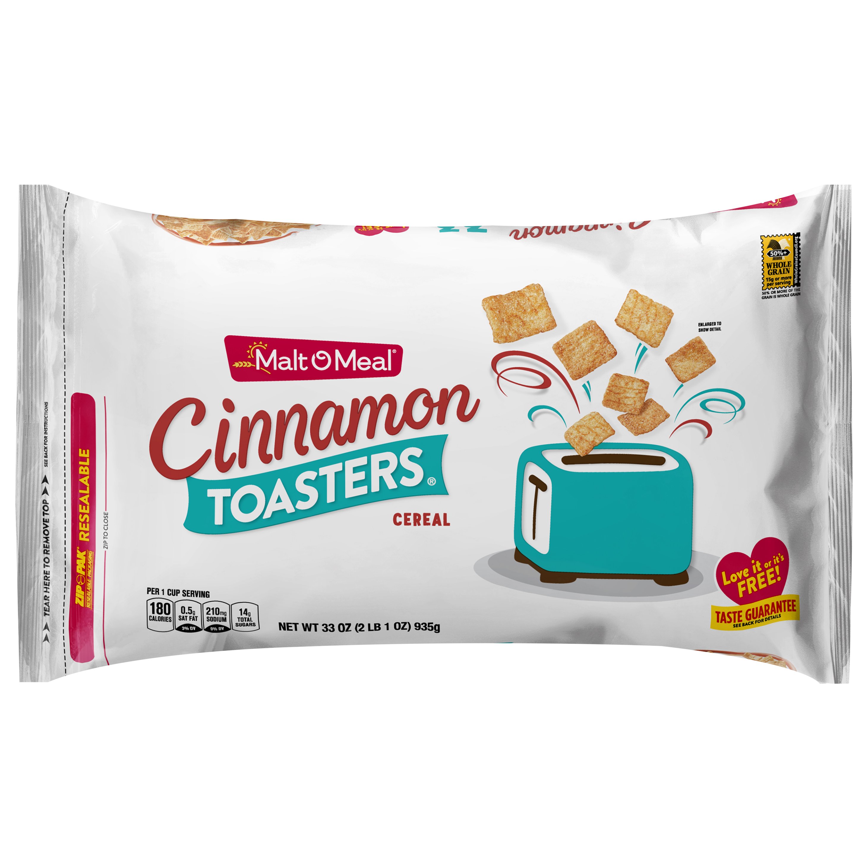Malt-O-Meal Cinnamon Toasters Cereal Bag, 33 oz | Joe V's Smart
