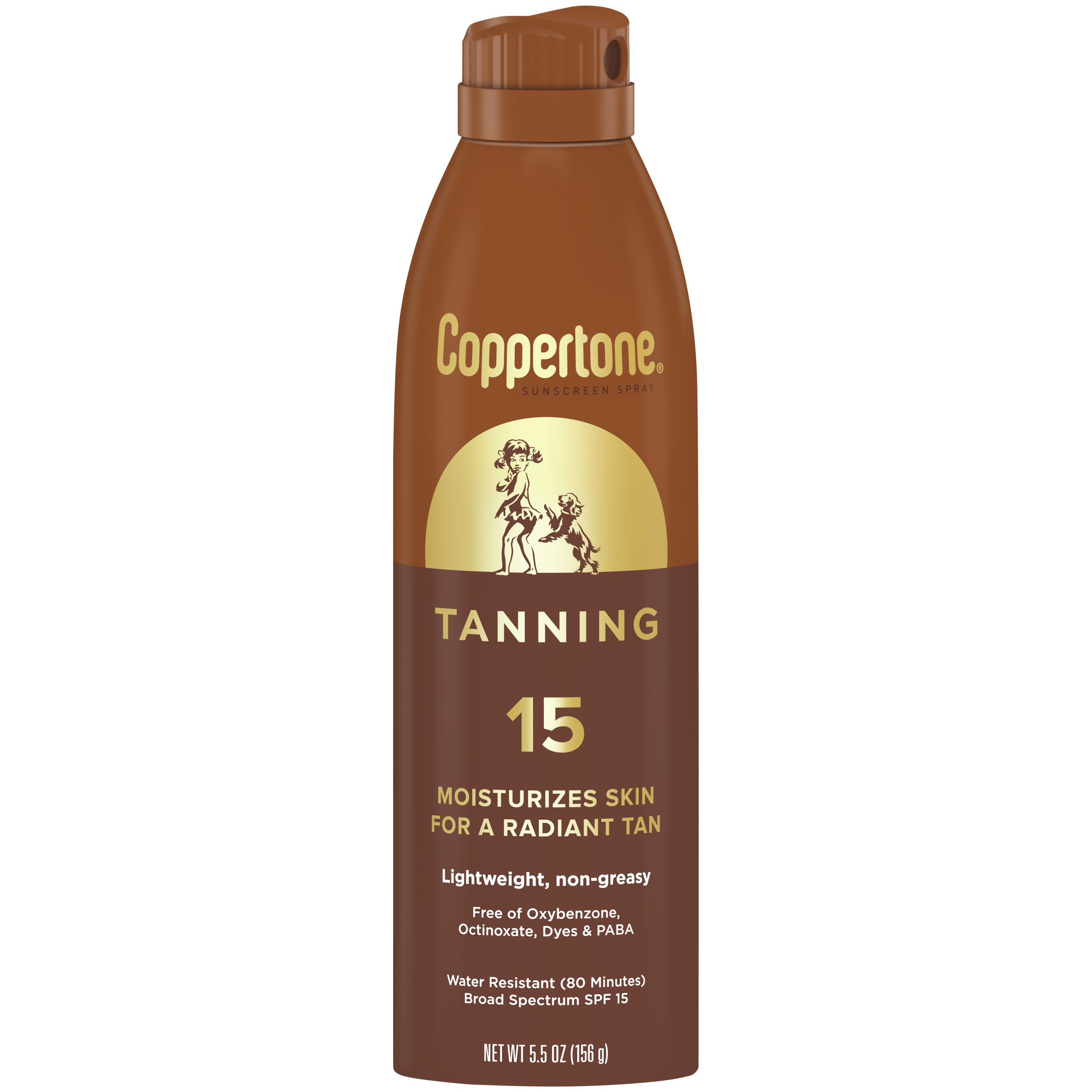 Coppertone Tanning Sunscreen Spray SPF 15 - Shop Sunscreen & self