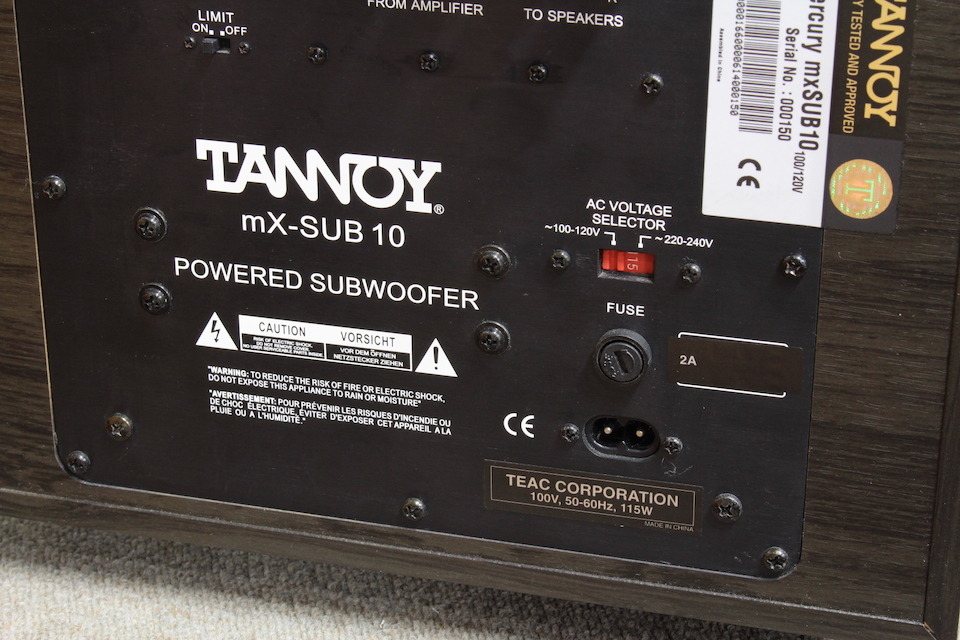 Mercury mX-SUB10 TANNOY - 中古オーディオ 高価買取・販売 ハイファイ堂