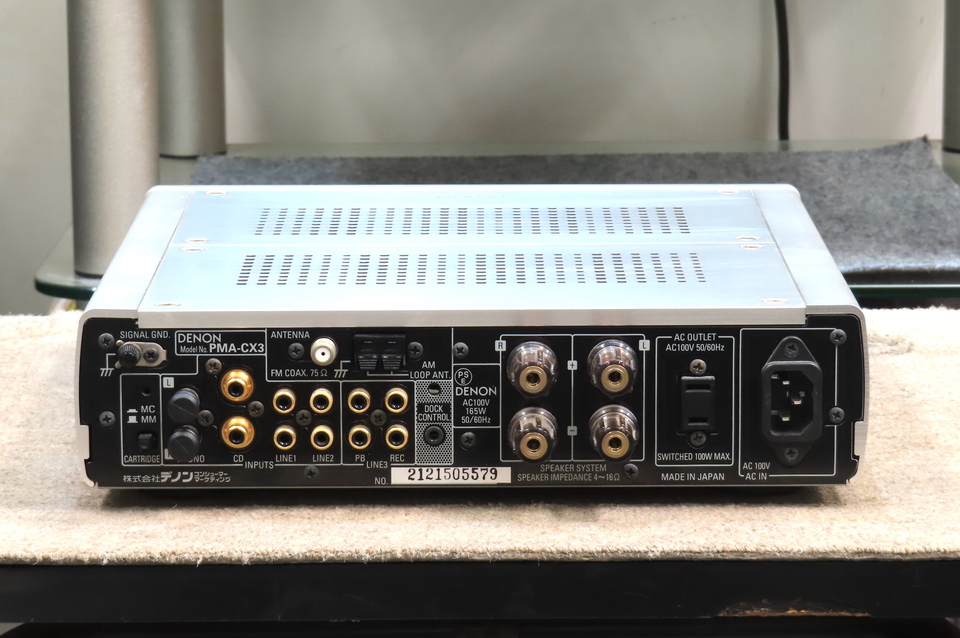 DENON プリアンプ シルバー PMA-CX3 リモコンなし DENON プリアンプ