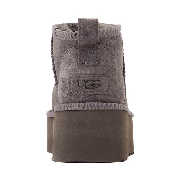 Womens UGG® Classic Ultra Mini Platform Boot - Dark Grey | Journeys