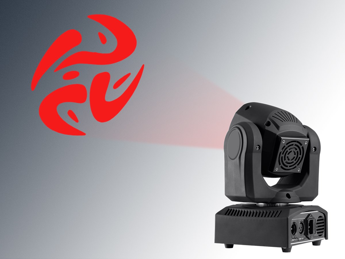 Stage Right by Monoprice 30W LED DMX Spot Moving Head Stage Light