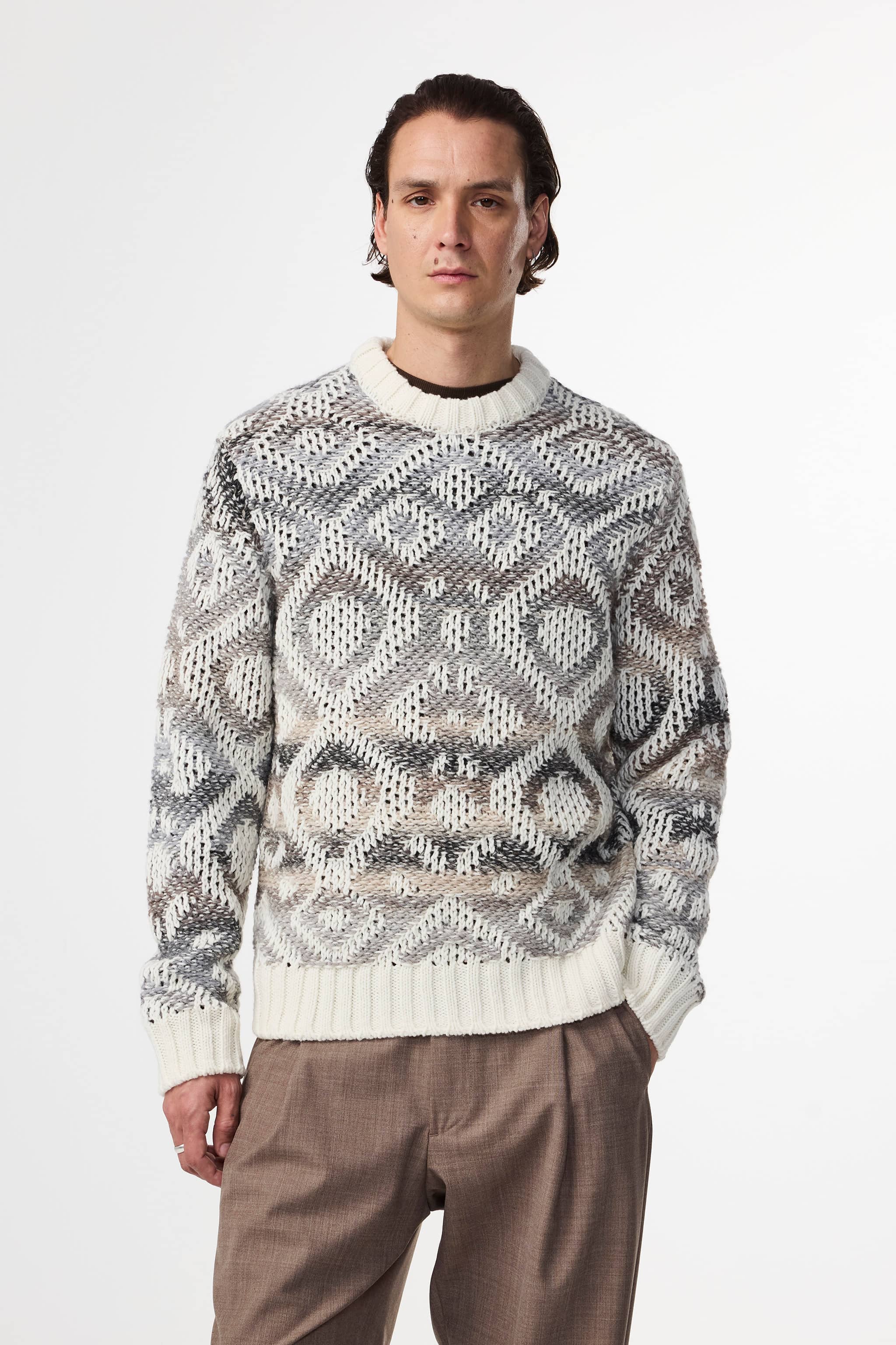Brady 60024 men's sweater - Ivory - Buy online at NN.07®