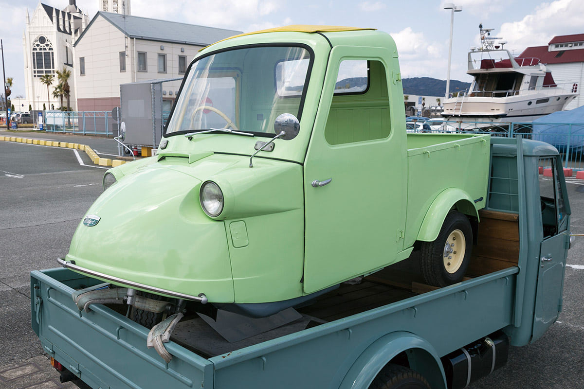 親子亀三輪トラック!?【2】ミゼットを荷台から簡単に下ろすことが