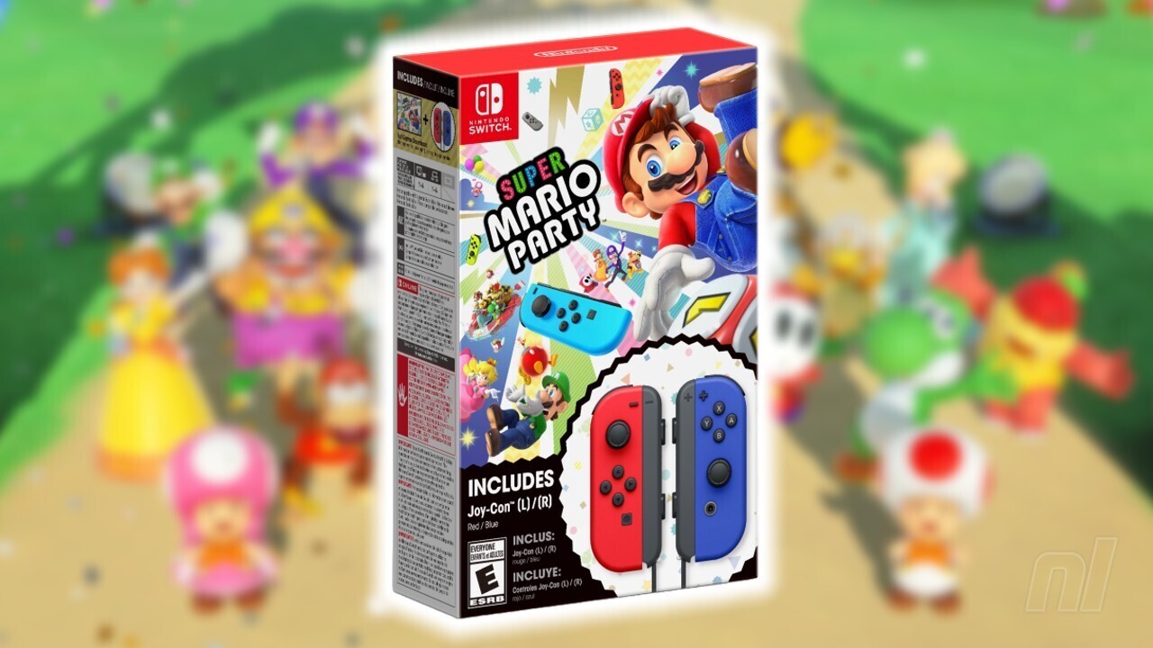 Super Mario Party + Red & Blue Joy-Con Bundle Announced | Nintendo