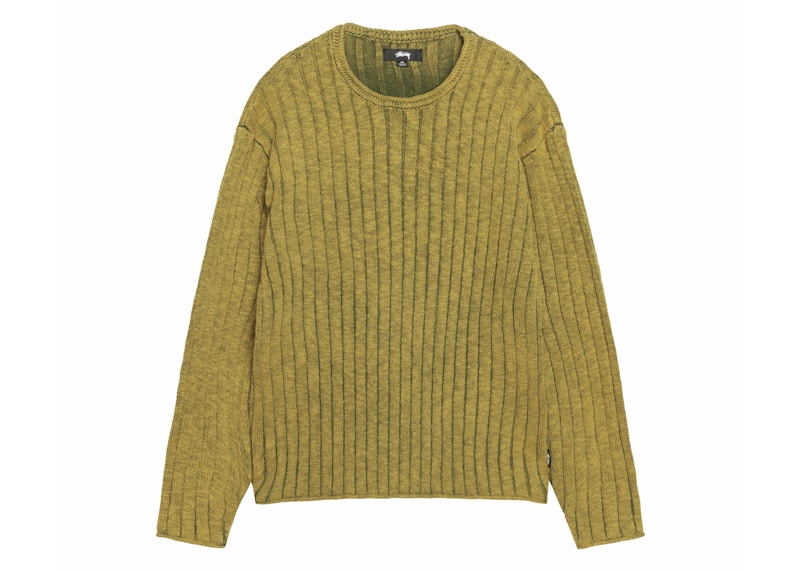 Stussy Cotton Slub Rib Crew Green Hombre - FW24 - US