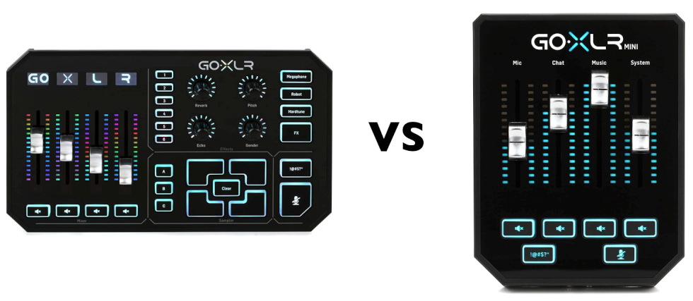 GoXLR vs GoXLR Mini: Detailed Audio Mixer Comparison Guide