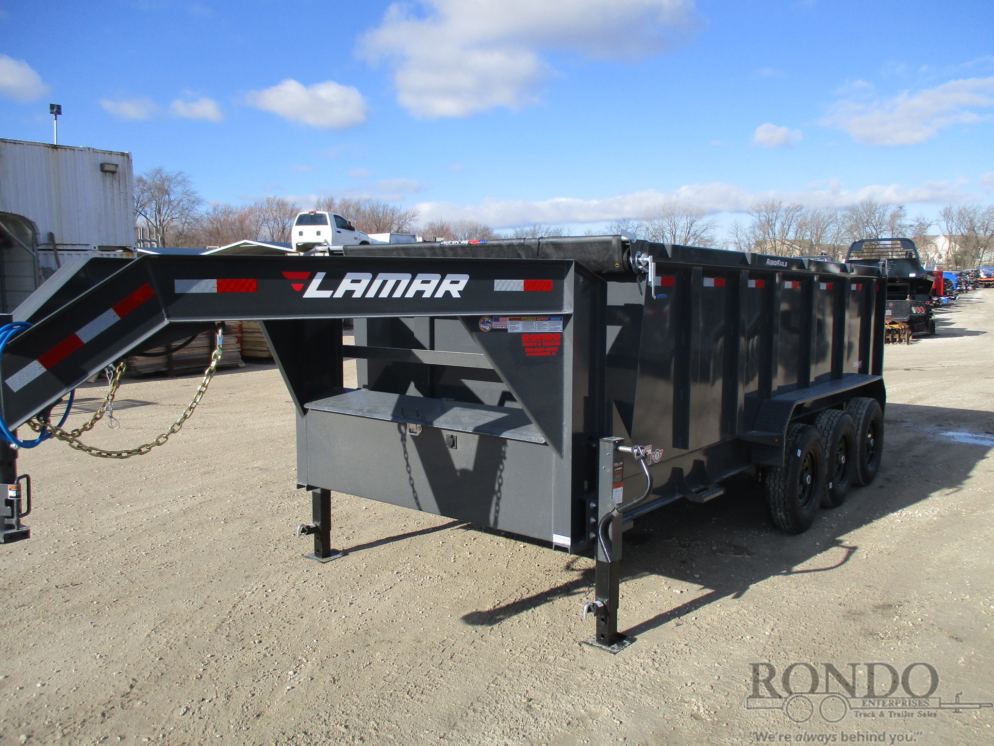 2022 Lamar 83x16' Gooseneck Dump DL831637 :: Rondo Trailer
