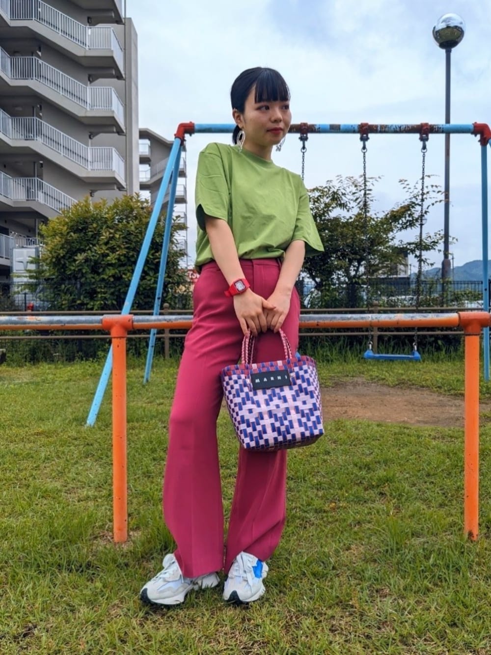 MARNI MARKET（マルニマーケット）の「ジャージーハンドル ミニ