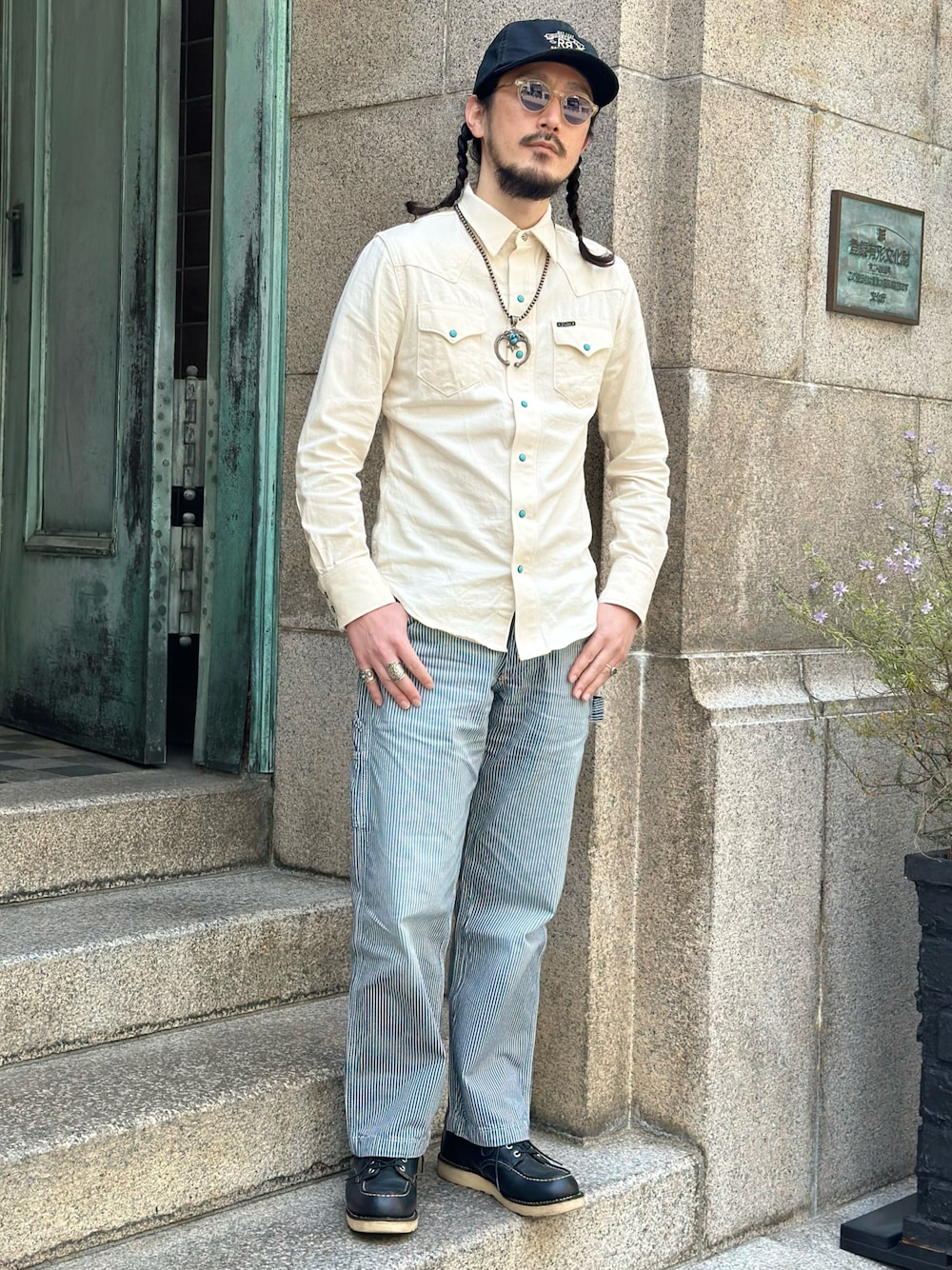 RRL（ダブル アール エル）の「RRL Ranch ロゴ ツイル ボール キャップ