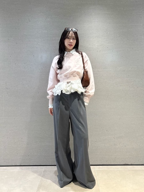 ホイップフリルヘムブラウス（シャツ/ブラウス）｜LILY BROWN（リリー