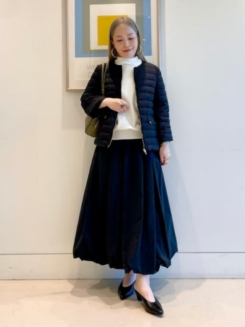 別注】TATRAS / ACACIA ノーカラー ライトダウンジャケット（ダウン