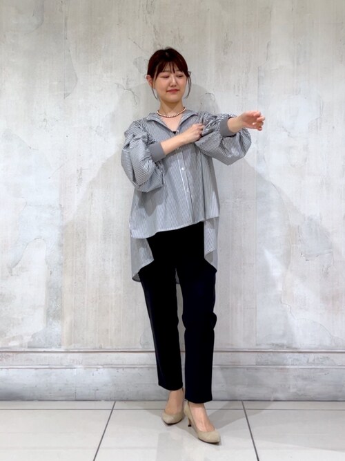 BEARDSLEY（ビアズリー） ブラウス シャツ ソデリブフレアシャツ