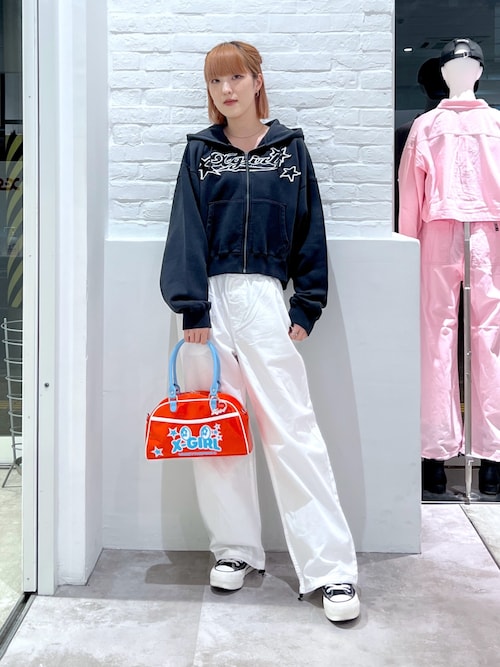 FACE LABEL EASY PANTS（その他パンツ）｜X-girl（エックスガール）の