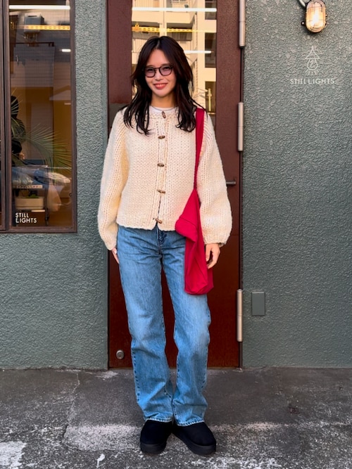 セール】El mar ウール混ローゲージカーディガン（カーディガン/ボレロ