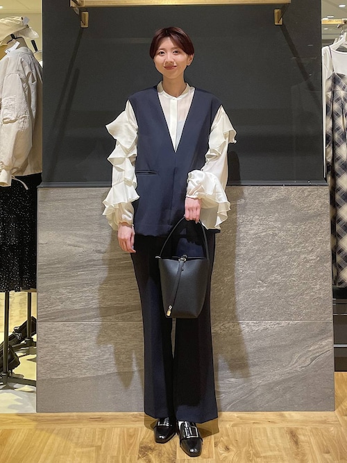 A part by（アパートバイ） ブラウス シャツ 「セレモニー」C*フリル