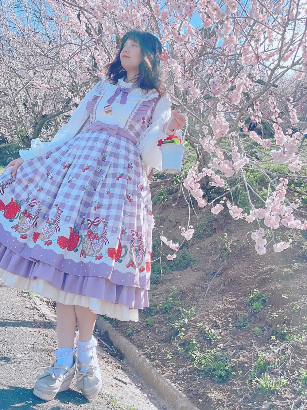 axes femme（アクシーズファム）の「ベリーズピクニックジャンスカ