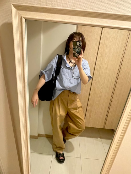 セール】タック入りワイドチノパン（チノパンツ）｜ANOTHER S