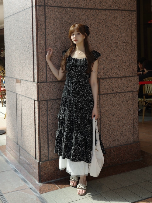 dot × dot many frill onepiece / フリルドットワンピース（ワンピース