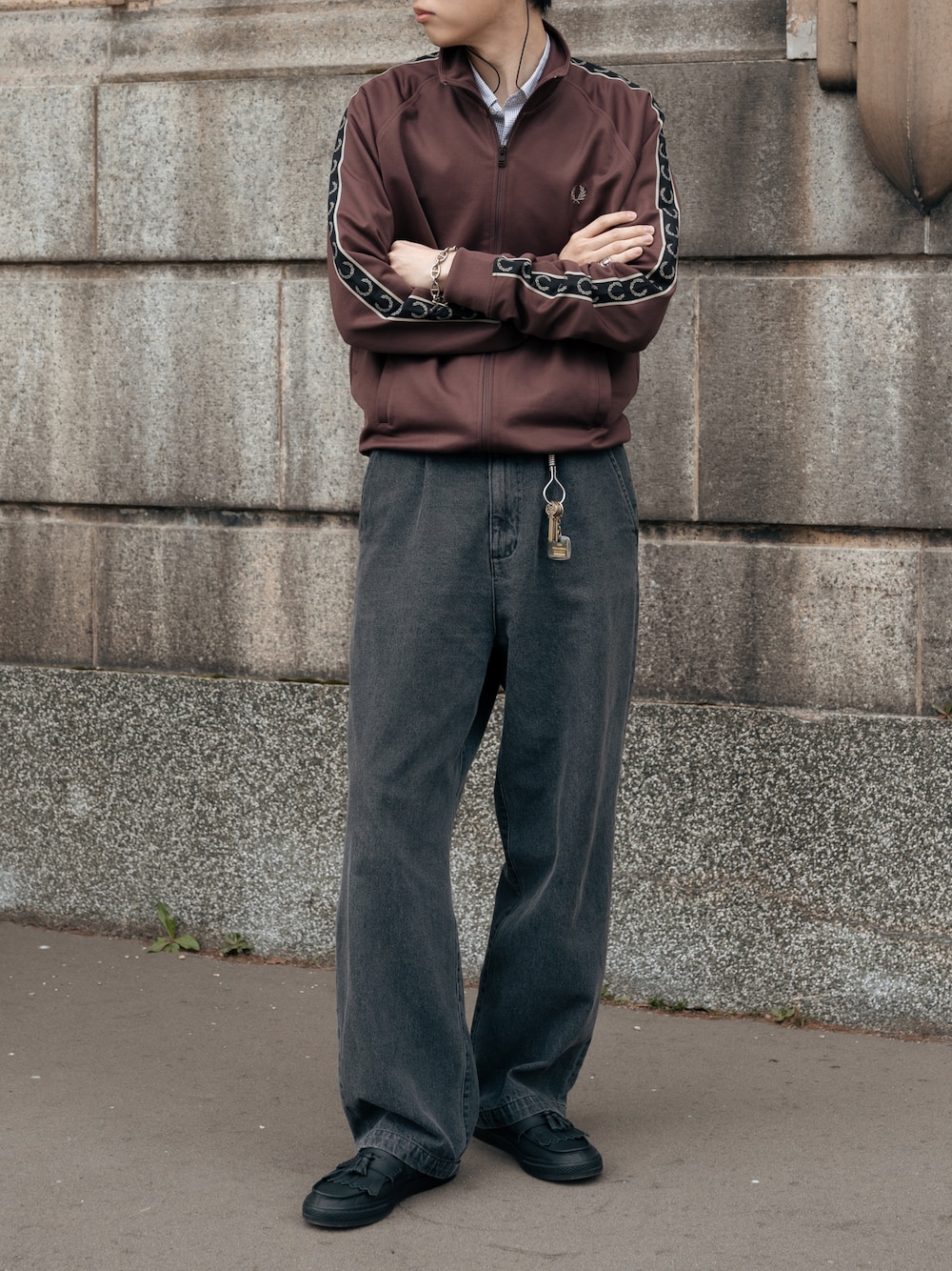 風早ゆうた｜FRED PERRYのジャージを使ったコーディネート - WEAR