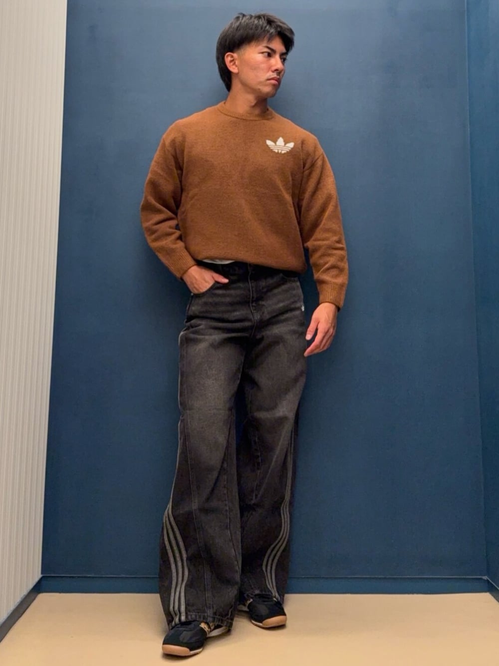 アディダス オリジナルス アスレチック デプト ニットセーター、ルーズ