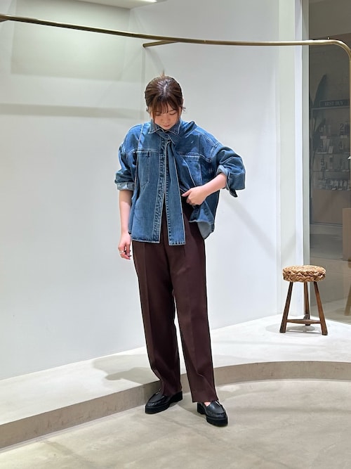 デニムボウタイシャツ（シャツ/ブラウス）｜Whim Gazette（ウィム