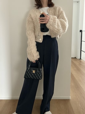 AEWEN MATOPH＞ハンドニット カーディガンを使った人気ファッション