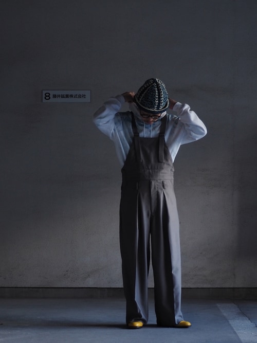 オーバーオール サロペット saby/サバイ/TUCK BAGGY OVA-VISCOSE WOOL